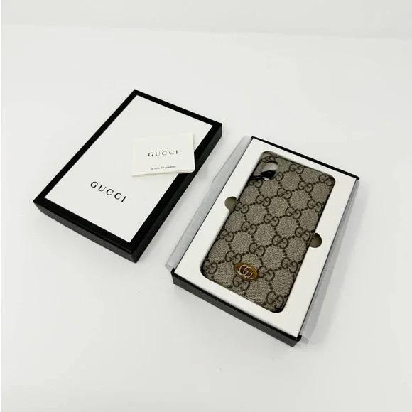 (CLF) Gucci iPhone Case/Cover X/XS Ophidia Tessuto GG Monogram, Unisex, NWT - Picture 7 of 15